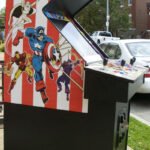 CAPTAIN AMERICA ARCADE WITH A LOTS OF NEW PARTS- EXTRA SHARP-New Parts, Heavy Duty, Coin Operated, Commercial Grade With Free Play Option