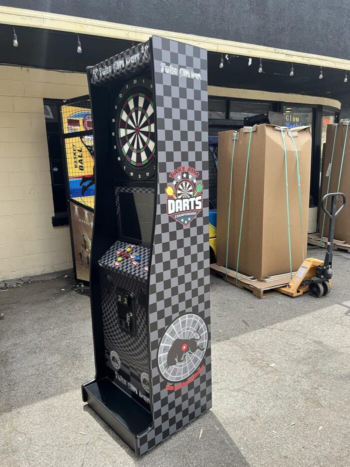 Coin Operated Electronic Dart Board- Heavy Duty for Commercial and Home Use with Both Coin and Free Play Option - Image 4