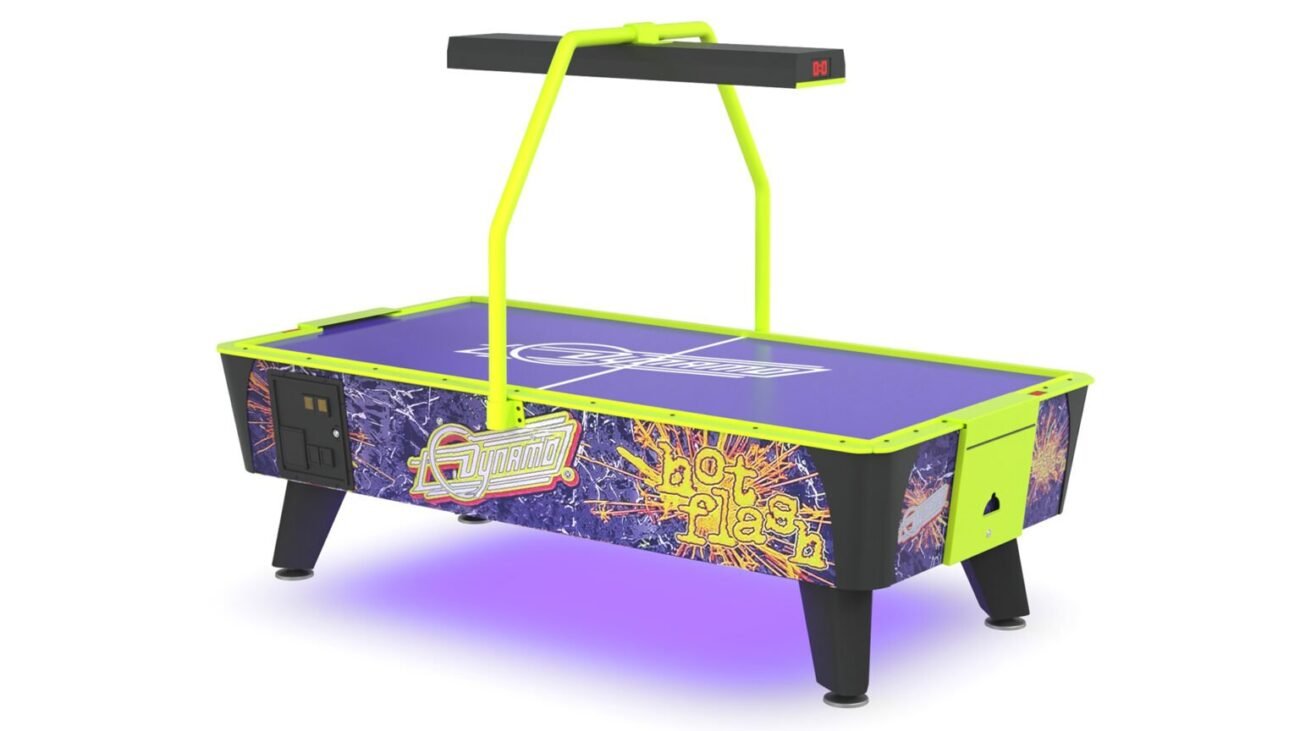 dynamo hot flash coin operated air hockey table 1550840