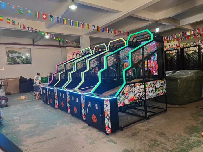 55-Inch English Coin Operated Arcade Basketball Shoot Games Machine - Image 10
