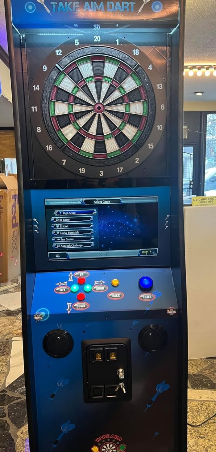 Dart Machine-Take Aim Electronic Coin Operated Dart Board With On Line Play Option-Brand New For Home And Business - Image 4