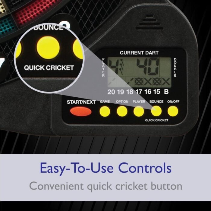 Fat Cat 727 Electronic Dartboard, 13.5" Compact Target - Image 3