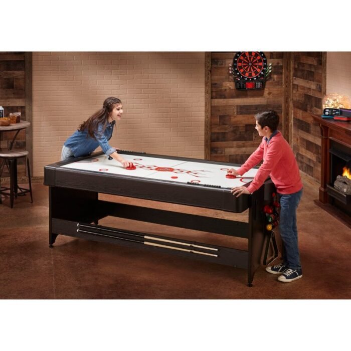 Fat cat billiards | 3-in-1 | Grey |  7' Pockey™ Multi-Game Table - Image 8