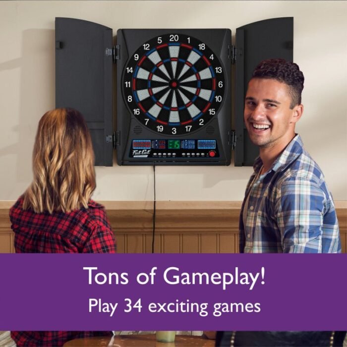 Fat Cat Electronx Electronic Dartboard, 13.5" Compact Target - Image 3