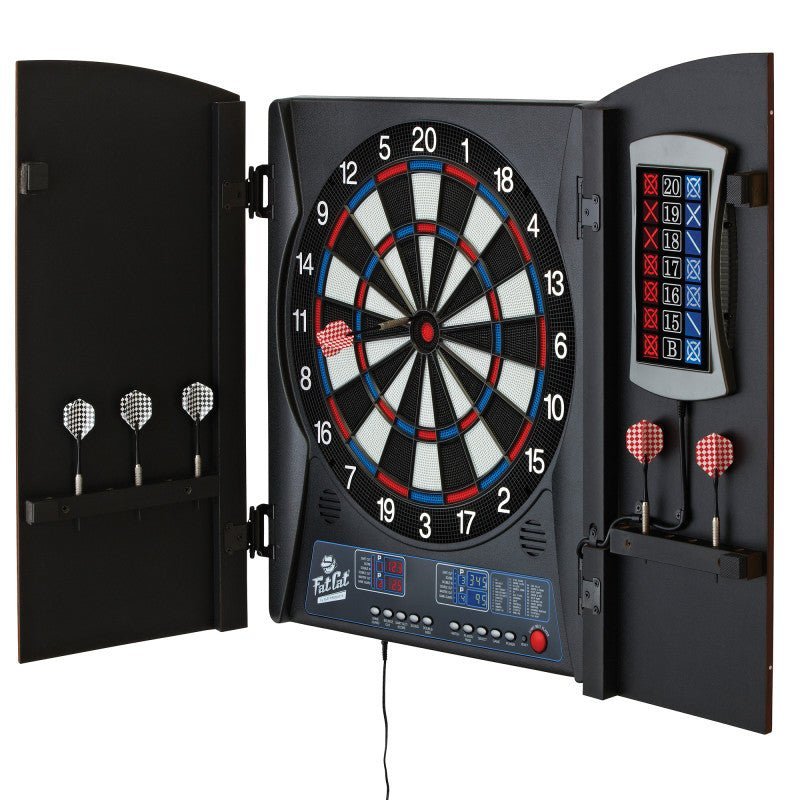 fat-cat-mercury-electronic-dartboard-135-compact-target-7436030 Fat Cat Mercury Electronic Dartboard, 13.5" Compact Target - Image 1