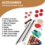 Fat Cat Original 3-in-1 Tan 7' Pockey™ Multi-Game Table - Image 2