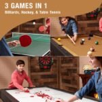Fat Cat Original 3-in-1 Tan 7' Pockey™ Multi-Game Table - Image 5