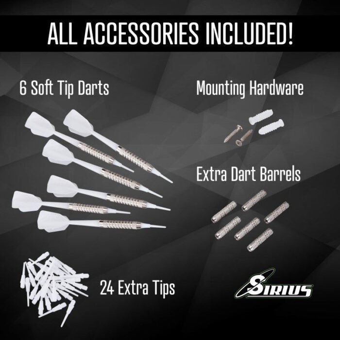 Fat Cat Sirius Electronic Dartboard, 13.5" Compact Target - Image 4