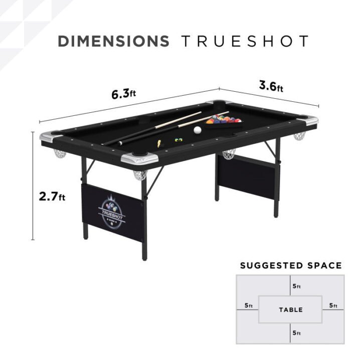 Fat Cat Trueshot 6' Folding Billiard Table - Image 7