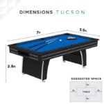 Fat Cat Tucson 7' Pool Table with Blue Playing Surface - Image 9