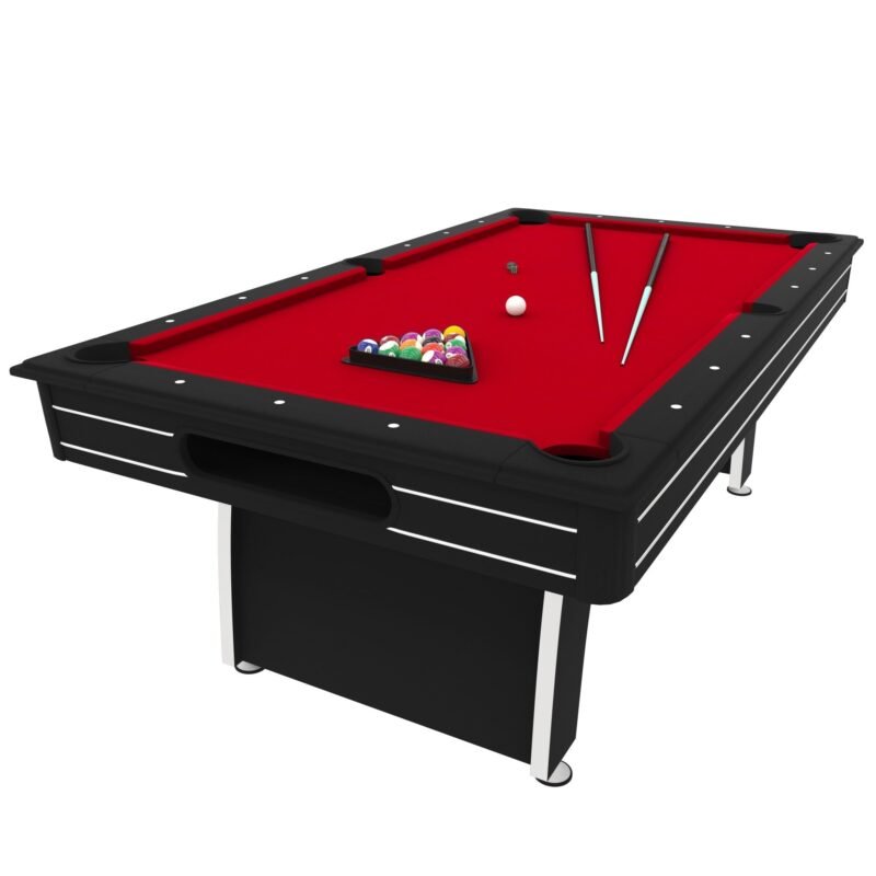 fat cat tucson 7 pool table with red playing surface 1403176