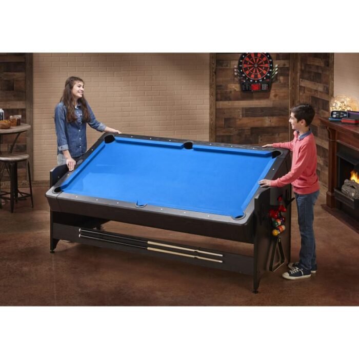 Fat Cats Billiards |  3-in-1 Blue 7' Pockey™ Multi-Game Table - Image 11