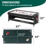Fat Cats Billiards | 3-in-1 | Green | 7' Pockey™|  Multi-Game Table - Image 9