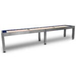 Hudson Shuffleboards Brushed Stainless Steel Shuffleboard Table