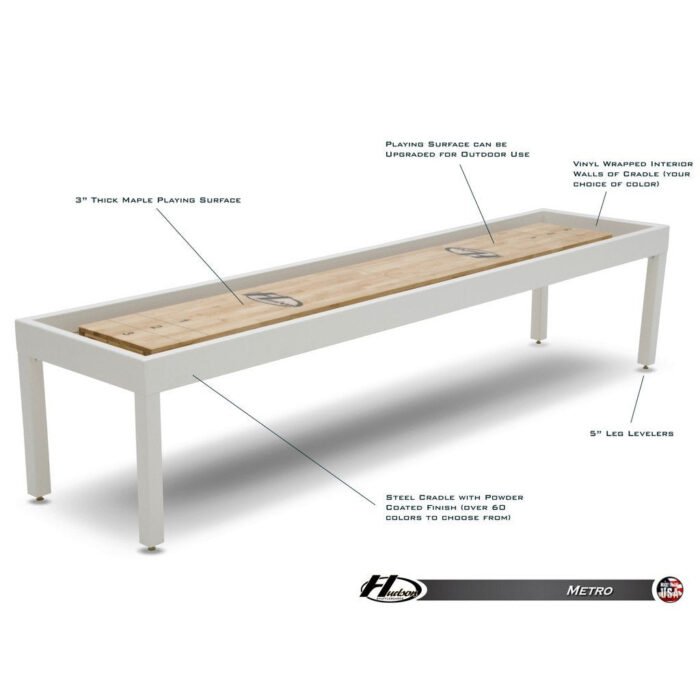 Hudson Shuffleboards Metro Shuffleboard Table - Image 8