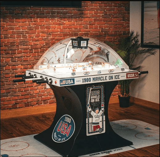 ice-games-super-chexx-pro-miracle-on-ice-edition-bubble-hockey-table-8451536 ICE Games | Super Chexx Pro | Miracle on Ice Edition | Bubble Hockey Table - Image 1
