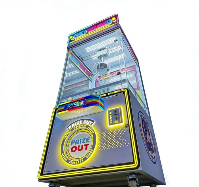 Fancy Toy's Land Astro Claw™ Claw Machine with Digital Screen Backboard and  Neon Cabinet Lights - Image 4