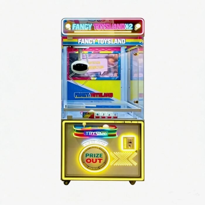 Fancy Toy's Land Astro Claw™ Claw Machine with Digital Screen Backboard and  Neon Cabinet Lights - Image 2