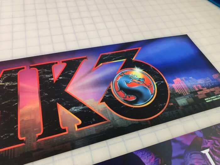 Mortal Kombat 3 marquee  (full size cabinet) - Image 2