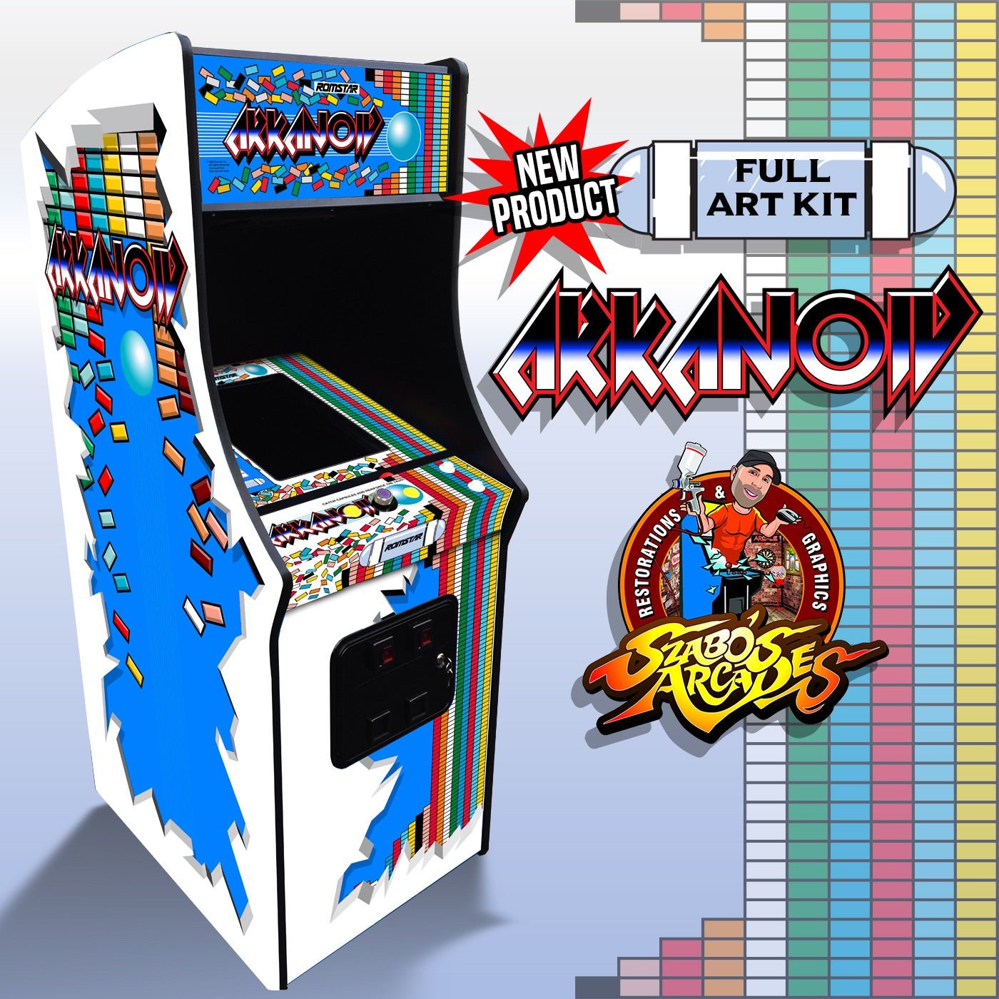 image_0e03d1da-3d67-40ae-8835-46479f9496e3 Arkanoid custom full art Kit - Image 1
