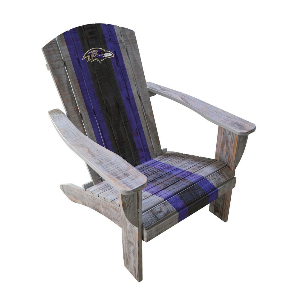imperial-distressed-wood-adirondack-chair-various-teams-baltimore-ravens-15 Imperial Distressed Wood Adirondack Chair (Various Teams) - Image 1