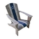 Imperial Distressed Wood Adirondack Chair (Various Teams) - Image 3
