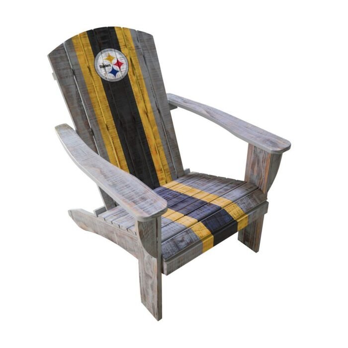 Imperial Distressed Wood Adirondack Chair (Various Teams) - Image 15