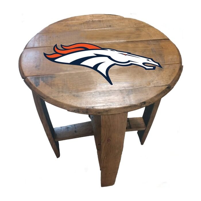 Imperial Oak Barrel Table (Various Teams) - Image 3