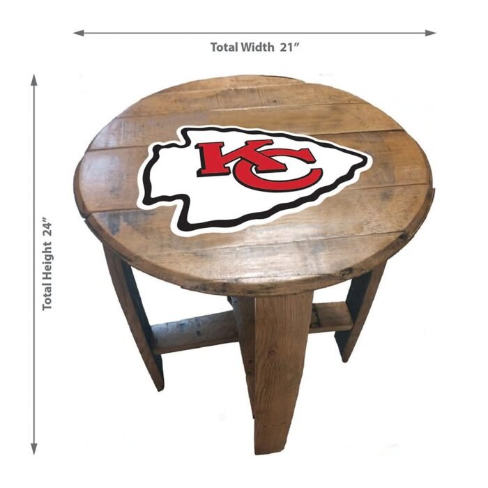 Imperial Oak Barrel Table (Various Teams) - Image 47