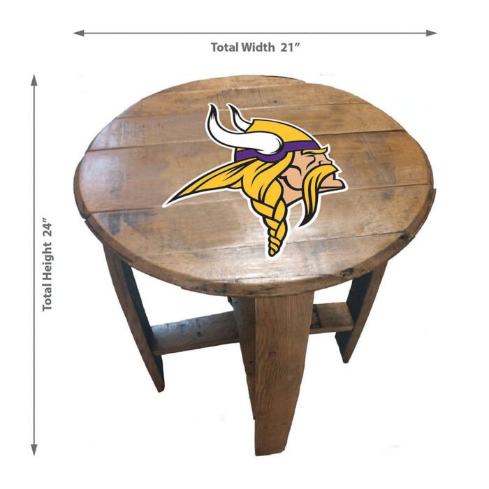 Imperial Oak Barrel Table (Various Teams) - Image 50