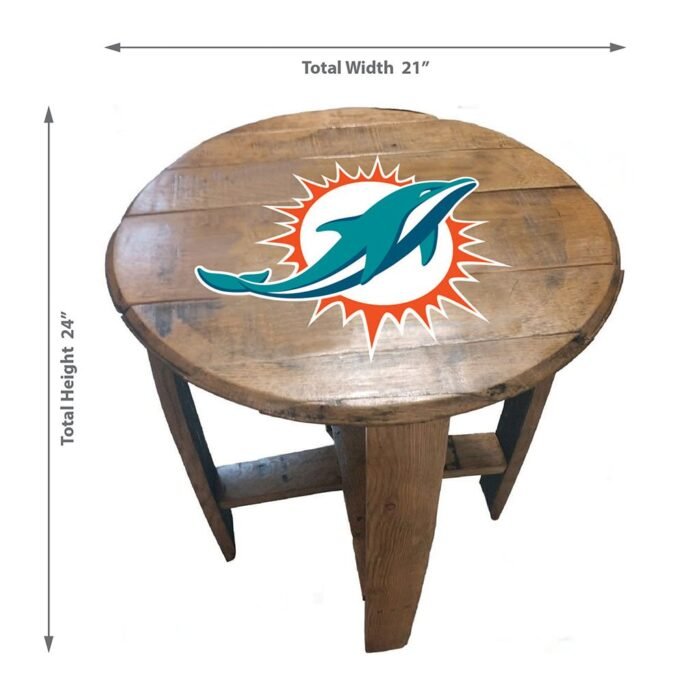 Imperial Oak Barrel Table (Various Teams) - Image 51