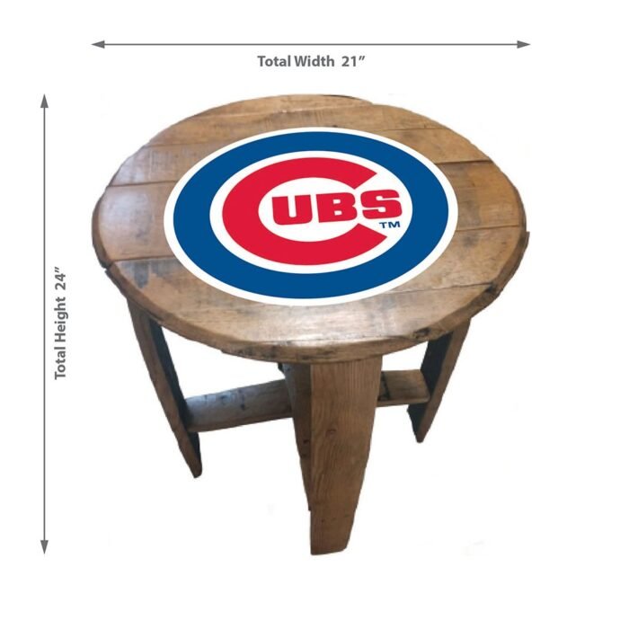 Imperial Oak Barrel Table (Various Teams) - Image 79