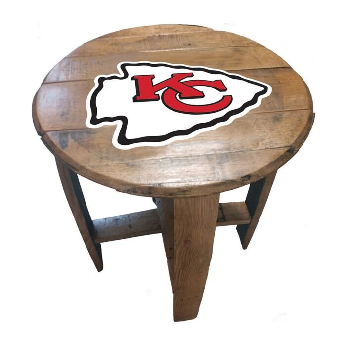 Imperial Oak Barrel Table (Various Teams) - Image 6