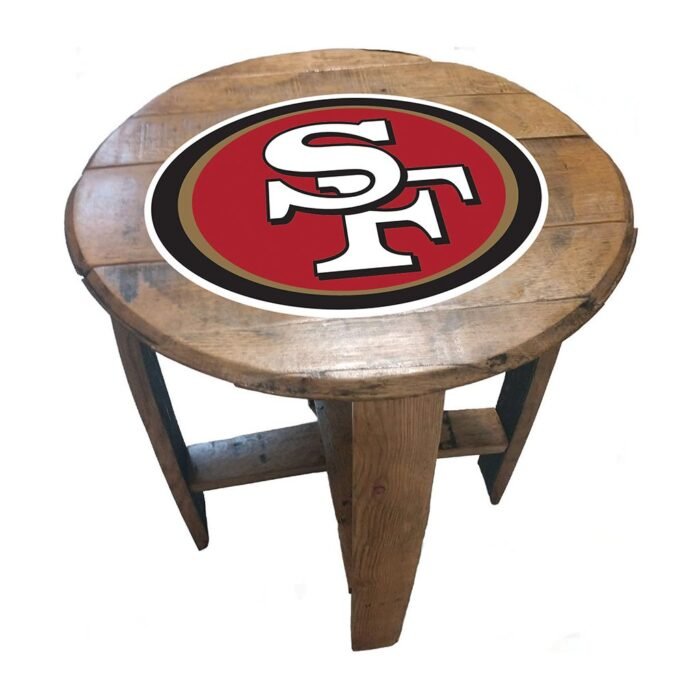 Imperial Oak Barrel Table (Various Teams) - Image 5