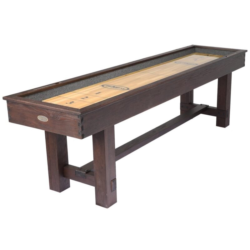 imperial reno shuffleboard table in weathered dark chestnut 12 length