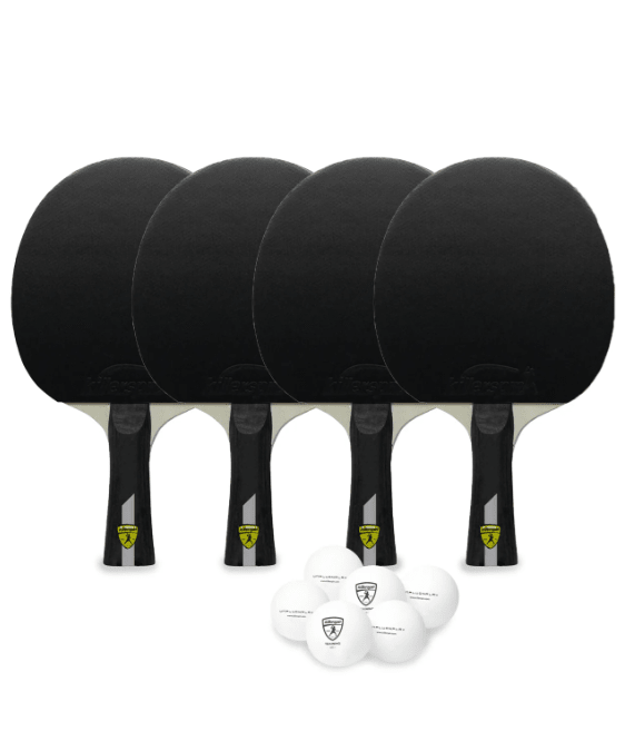 killerspin impact 4x ping pong paddle set 5574700