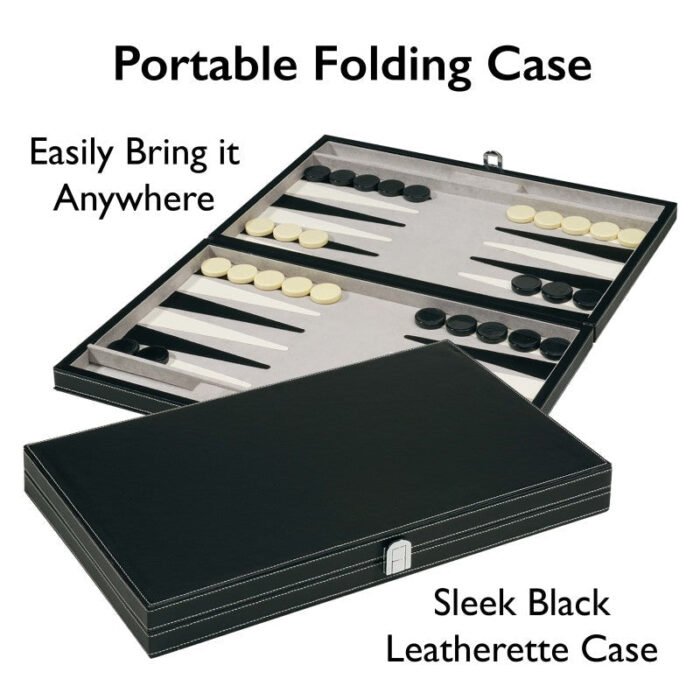 Mainstreet Classics Classic 18" Backgammon Set - Image 6