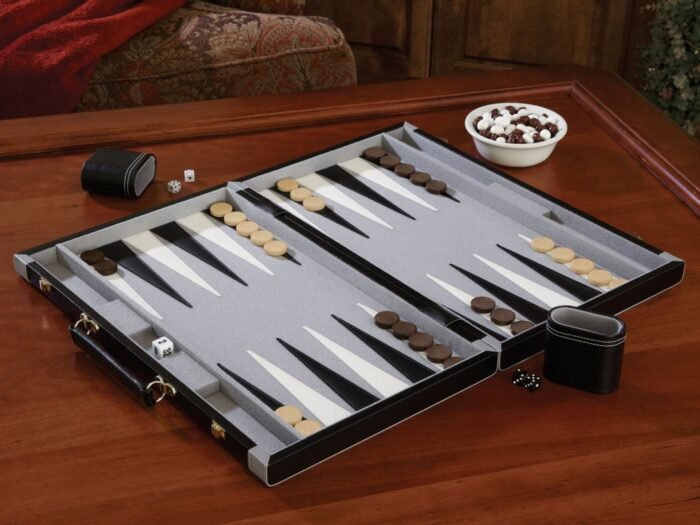 Mainstreet Classics Pennsylvania Ave 18" Backgammon Portable Set - Image 7