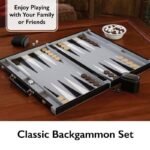 Mainstreet Classics Pennsylvania Ave 18" Backgammon Portable Set - Image 3