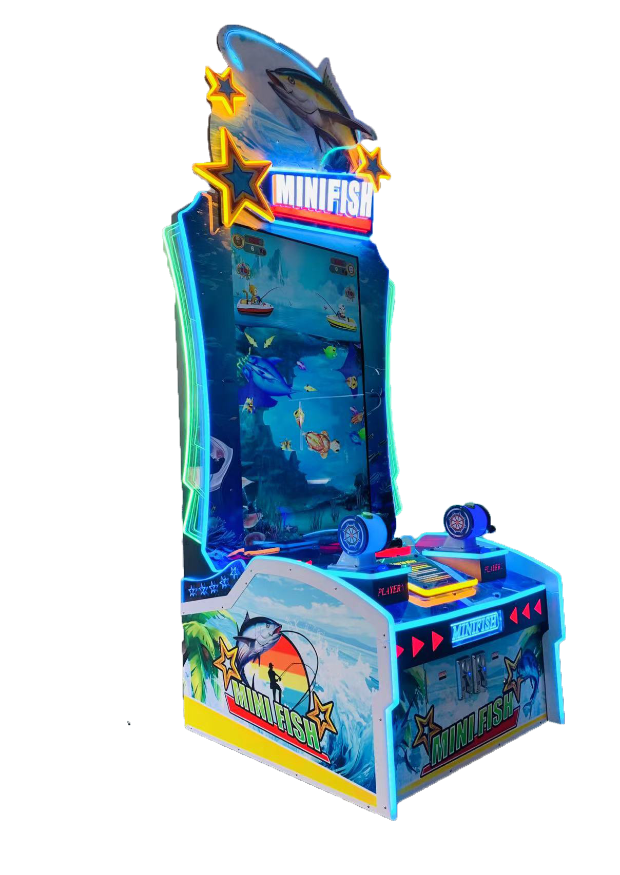 minifish_1 Mini Fish Coin-Operated Interactive Fish Exchange Arcade Entertainment Machine Iron Material Video Fishing Game - Image 1