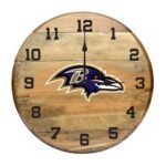 OAK BARREL CLOCK (Various Teams) - Image 24