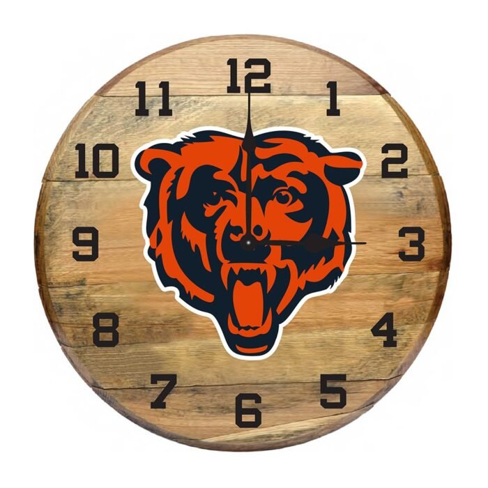 OAK BARREL CLOCK (Various Teams) - Image 18