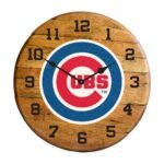OAK BARREL CLOCK (Various Teams) - Image 34