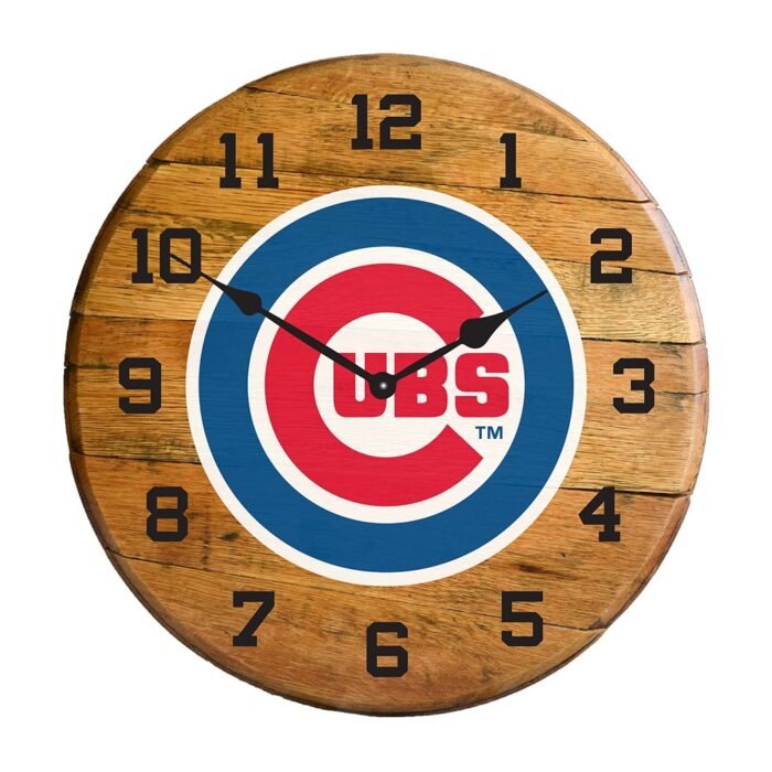 OAK BARREL CLOCK (Various Teams) - Image 34