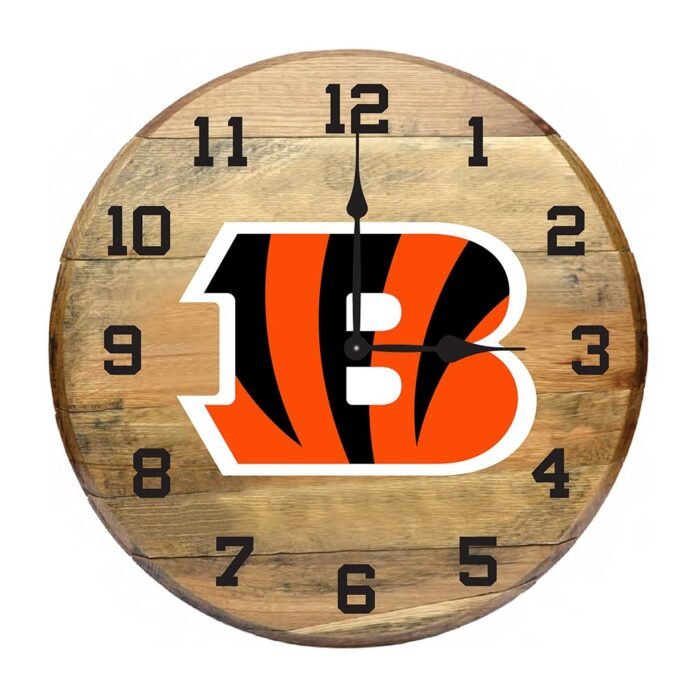OAK BARREL CLOCK (Various Teams) - Image 22