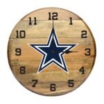 OAK BARREL CLOCK (Various Teams) - Image 2