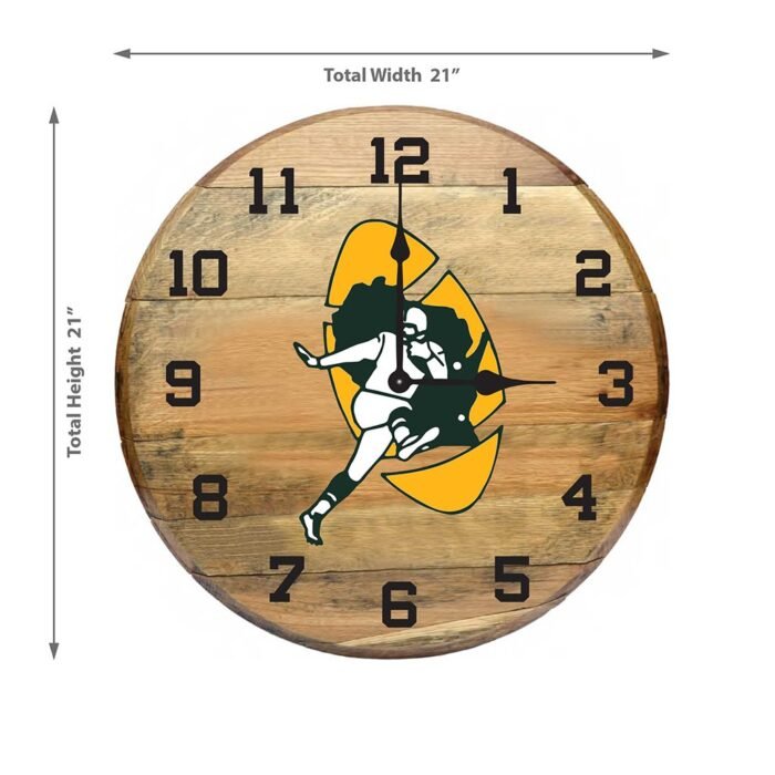 OAK BARREL CLOCK (Various Teams) - Image 39