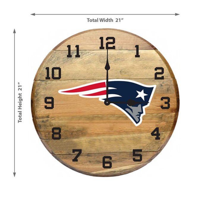 OAK BARREL CLOCK (Various Teams) - Image 51