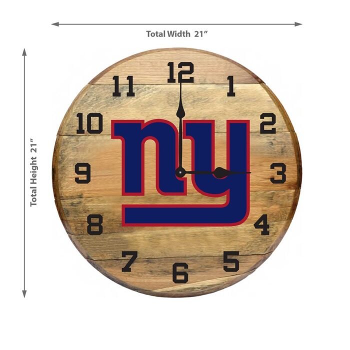 OAK BARREL CLOCK (Various Teams) - Image 52