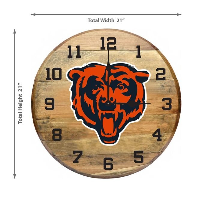 OAK BARREL CLOCK (Various Teams) - Image 58